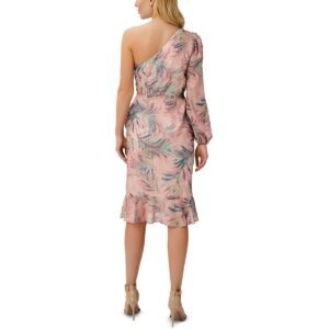 Aidan by Aidan Mattox Womens Metallic Calf Midi Dress
