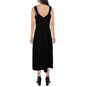 Anne Klein Womens Floral Embroidered Midi Dress